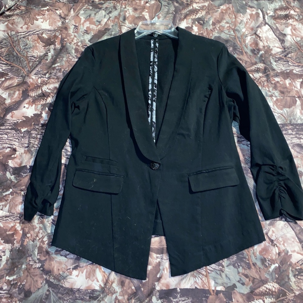 Maurice’s Blazer, Black, single button, xLarge
